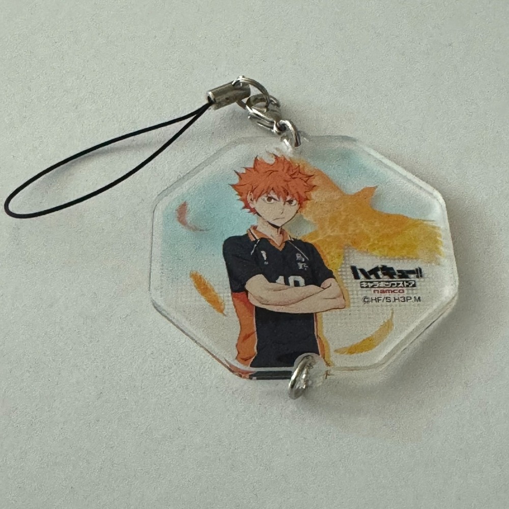 Haikyuu Shoyo‎ Hinata Volleyball Anime Series Acrylic Charm Tag Fob Keys Bag